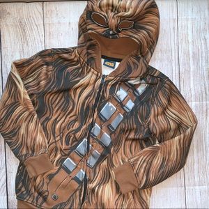 Boys Star Wars Chewbacca ZipUp Hoodie Size XS